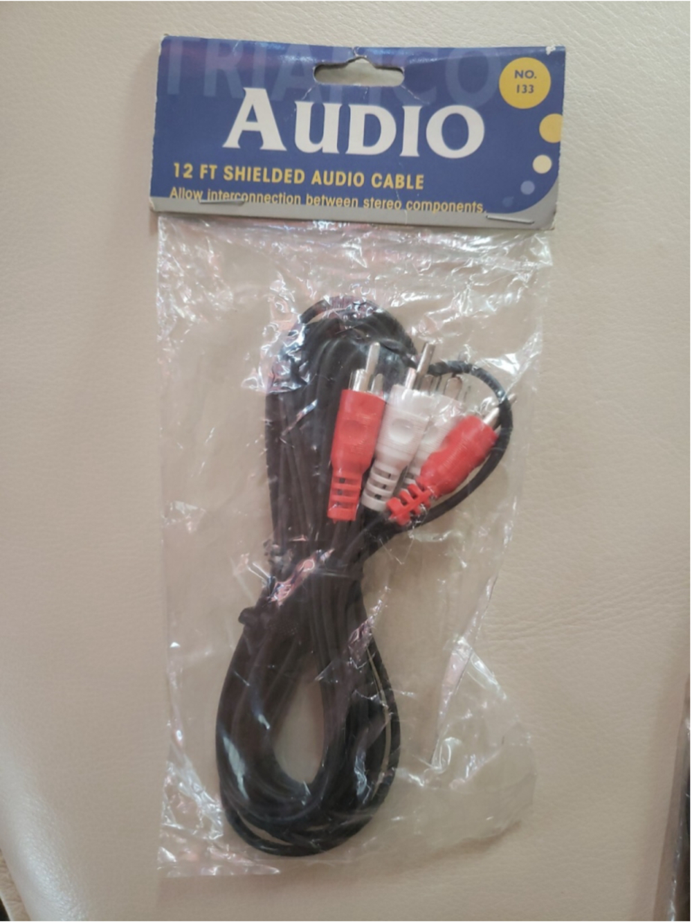 12 FOOT DUAL STEREO TO DUAL STEREO SHIELDED AUDIO CABLE